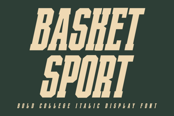 Basket Sport Italic: A Bold, Grounded Display Typeface