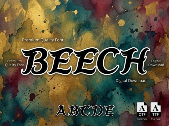 Beech: A Premium Display Font That Elevates Digital Branding