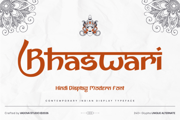 Bhaswari: A Contemporary Hindi Display Typeface for Campaign Impact