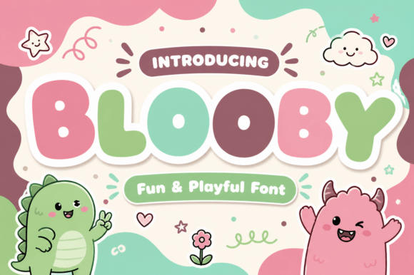 Blooby: A Playful Display Font That Pops on Every Screen