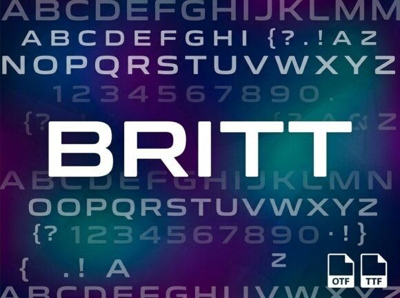 Britt: A Display Font That Commands Attention