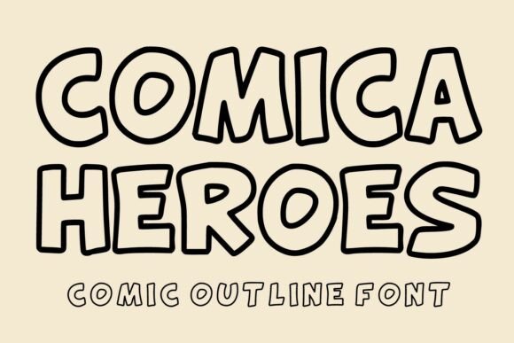 Comica Heroes: A Playful Display Font for Digital Branding