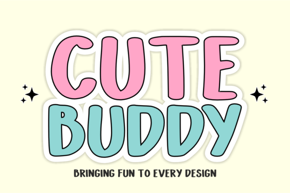 Cute Buddy: A Playful Display Font That Makes Campaigns Instantly Recognizable