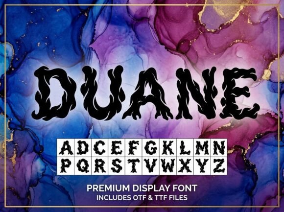 Duane: A Premium Display Font for Standout Branding