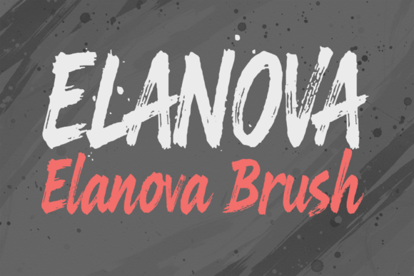 Elanova Brush: A Bold Display Font for Authentic Branding
