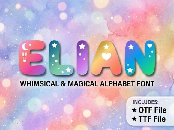 Elian: A Playful Display Typeface for Bold Digital Branding