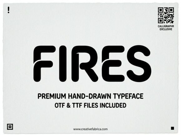 Fires: A Bold Display Font for Editorial Impact