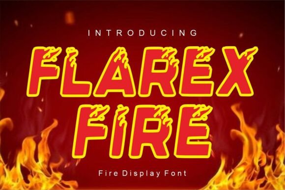 Flarex Fire: A Bold Display Font That Ignites Brand Identity