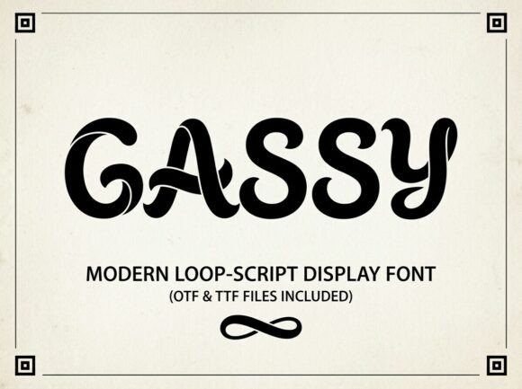 Gassy: A Bold Display Font for Editorial Impact