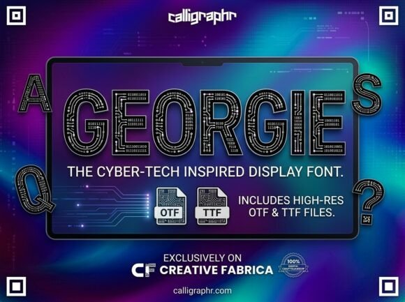 Georgie: A Sci-Fi Display Typeface That Anchors Your Editorial Voice