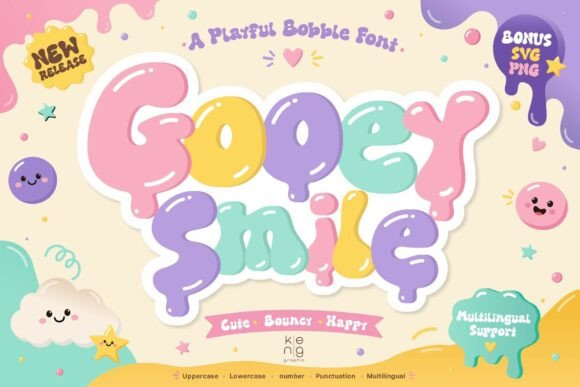 Gooey Smile: A Display Font That Lifts Your Digital Brand