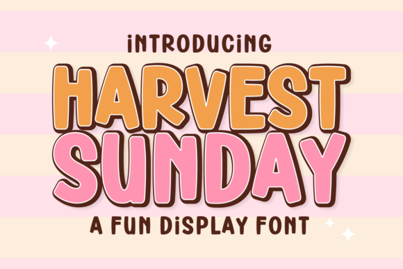 Harvest Sunday Font: Friendly, Bold & Brand-Ready