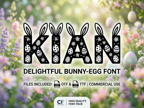 Kian: A Whimsical Display Font for Spring Branding