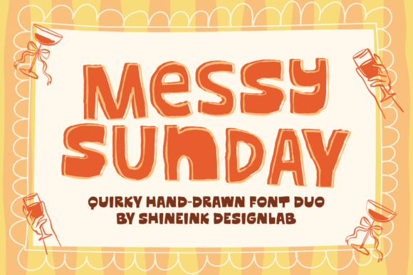 Messy Sunday: A Playful Hand-Drawn Display Font for Makers