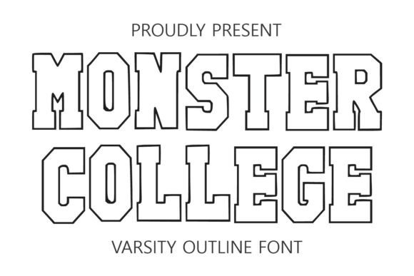 Monster College: A Bold Display Font for Campaign Headlines
