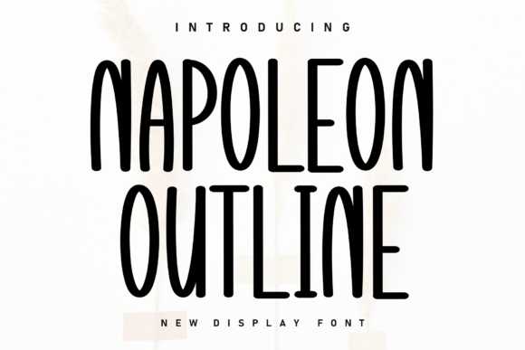 Napoleon Outline: A Handwritten Display Font That Feels Like a Warm Welcome