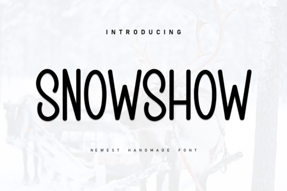 Snowshow: A Handwritten Display Font That Feels Like Warmth on Paper