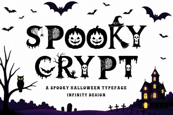 Spooky Crypt: A Halloween Display Font with Soul