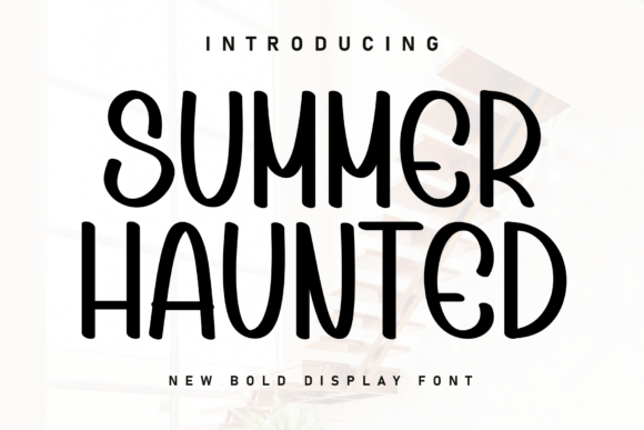 Summer Haunted: A Handwritten Display Font for Crafters