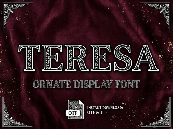 Teresa Display Font for Handmade Creators