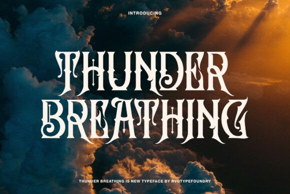 Thunder Breathing: A Display Font That Commands Attention