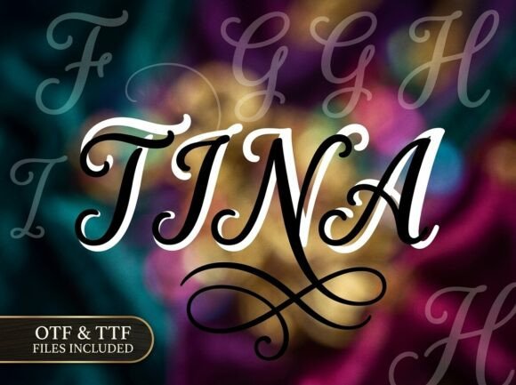 Tina Display Font for Handmade Creators
