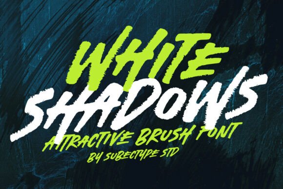 White Shadows: A Display Font That Moves With Your Message